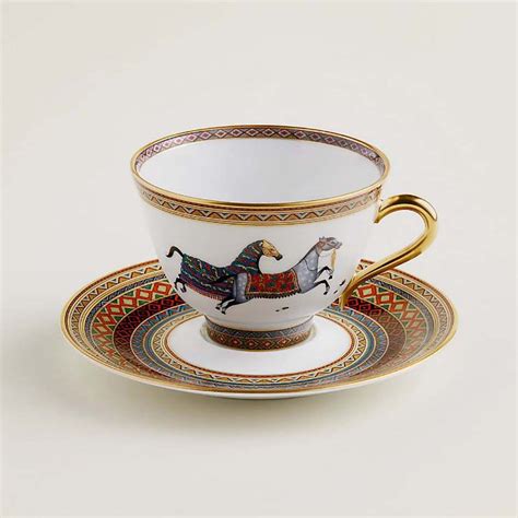 hermes saucer|hermes tea and coffee service.